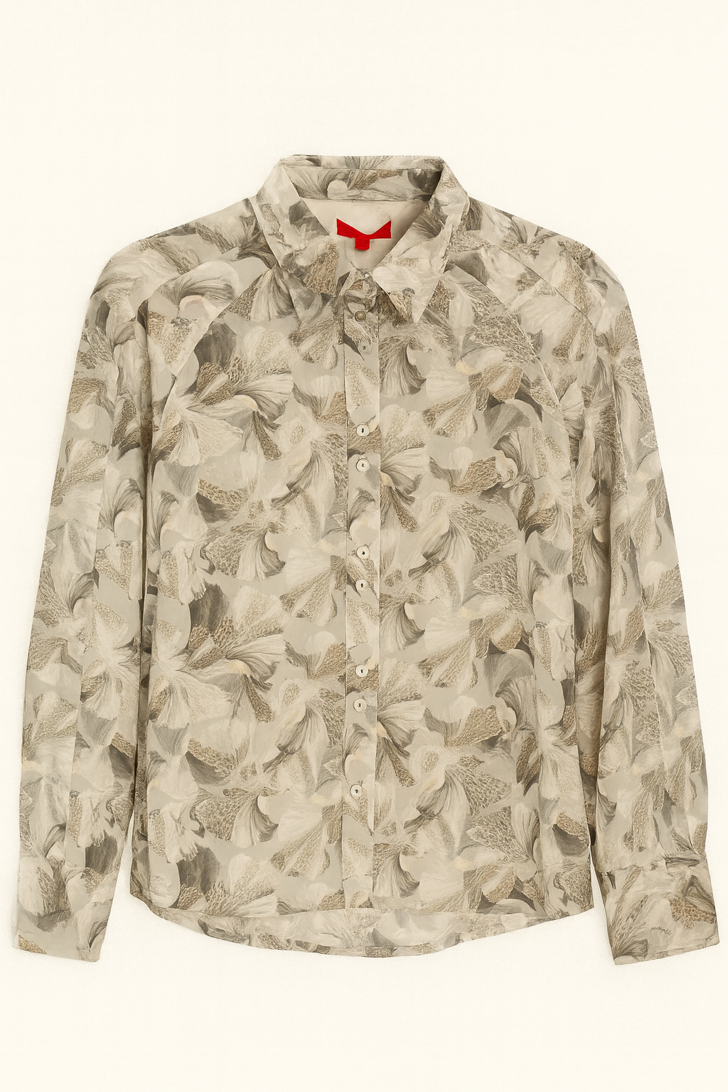 Maple & Cliff Double Collar Printed Blouse