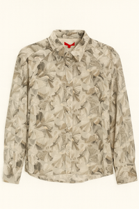 Maple & Cliff Double Collar Printed Blouse