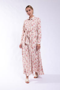 MAPLE & CLIFF FLORAL SHIRTDRESS