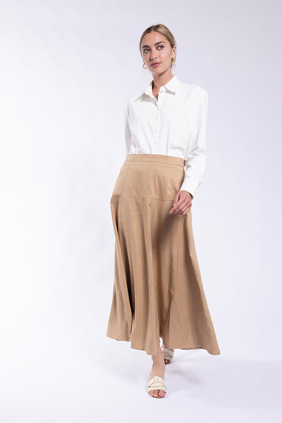 MAPLE & CLIFF PANELED SKIRT W/ YOKE