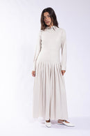 MAPLE & CLIFF PLEATED LINEN JUMPER