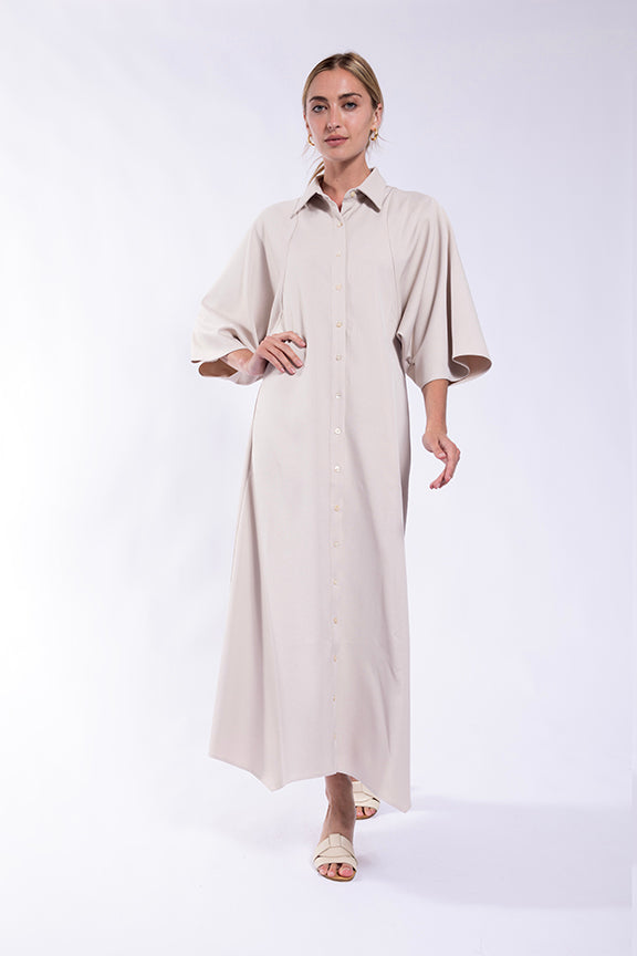 MAPLE & CLIFF RAGLAN SLEEVE SHIRTDRESS