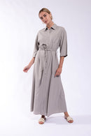 MAPLE & CLIFF LINEN SHIRTDRESS