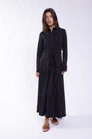 MAPLE & CLIFF BUTTONDOWN JERSEY DRESS