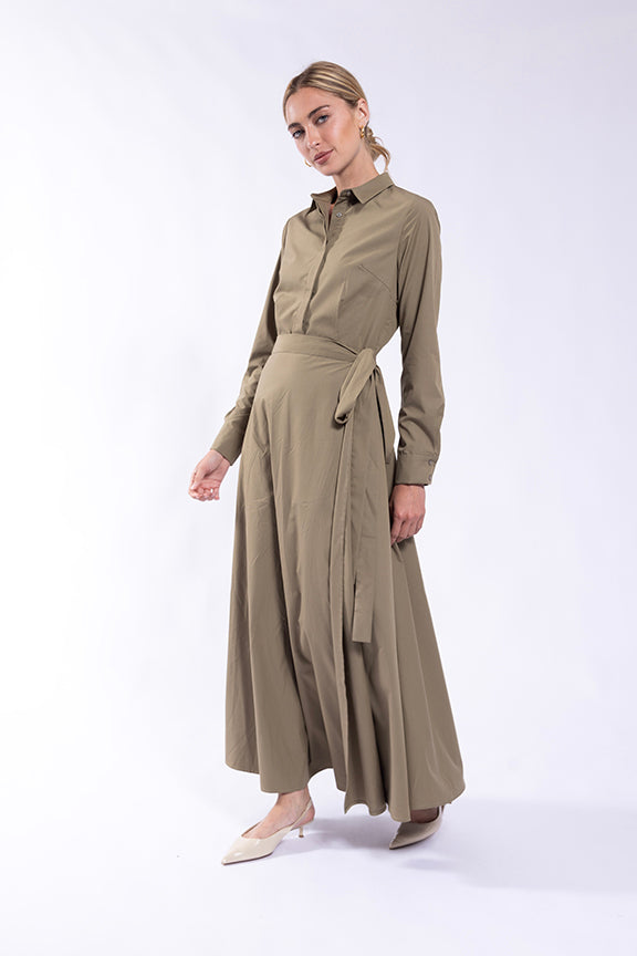 MAPLE & CLIFF FLOWY WRAP SHIRTDRESS – Blew Boutique