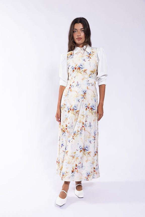 MAPLE & CLIFF FLORAL BUTTON BACK JUMPER