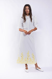 MAPLE & CLIFF PUFF SLEEVE CROPPED BLOUSE