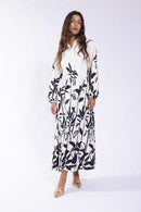 MAPLE & CLIFF BOLD PRINTED STEMS DRESS