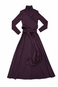 MAPLE & CLIFF FAUX WRAP MAXI DRESS