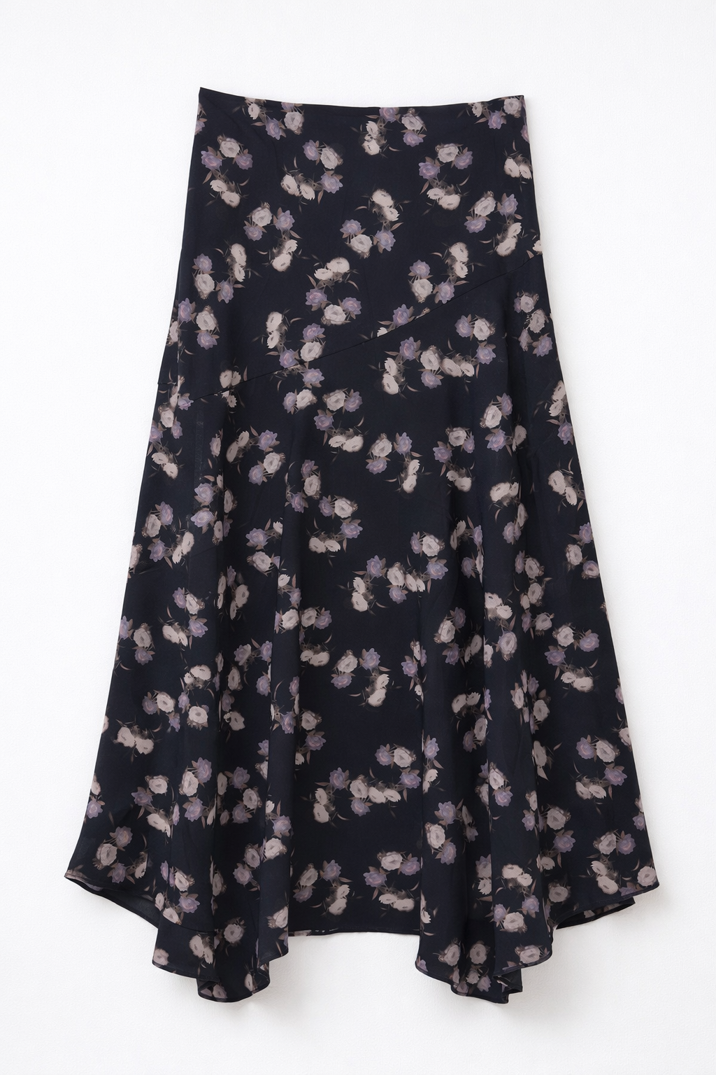 MAPLE & CLIFF FLORAL ASYMMETRICAL SKIRT