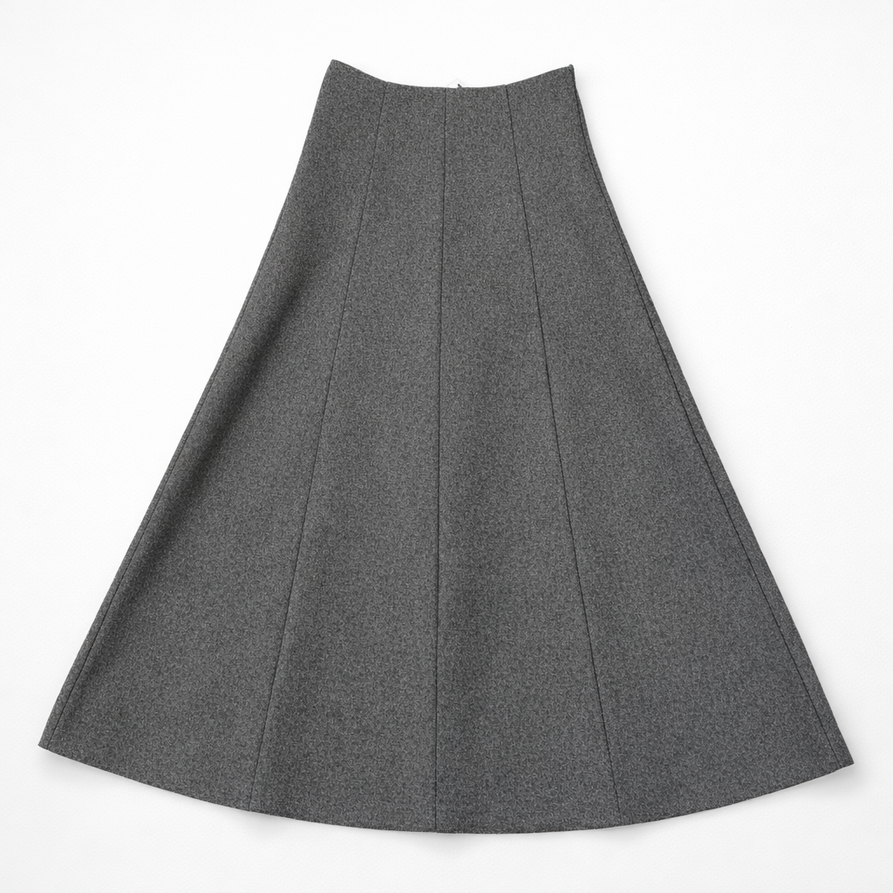 MAPLE & CLIFF PANELED MAXI SKIRT