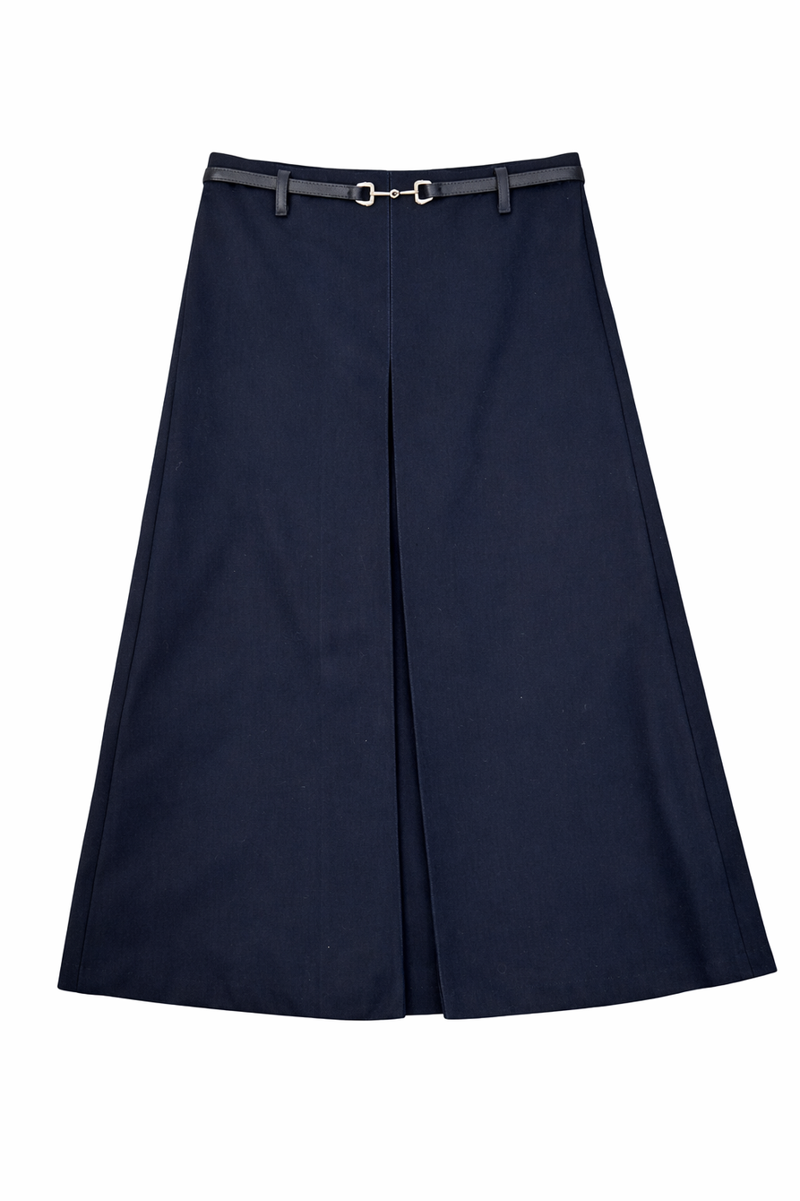 MAPLE & CLIFF HORSE BIT TRIM MIDI SKIRT
