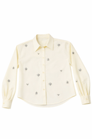 MAPLE & CLIFF OVERALL EMBELLISHED BUTTON-UP SHIRT