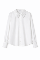 MAPLE & CLIFF CROCHET LACE COLLAR BLOUSE