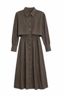 MAPLE & CLIFF TRENCH STYLE SHIRT DRESS