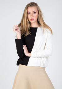 MAPLE & CLIFF ELASTIC SIDE TEE
