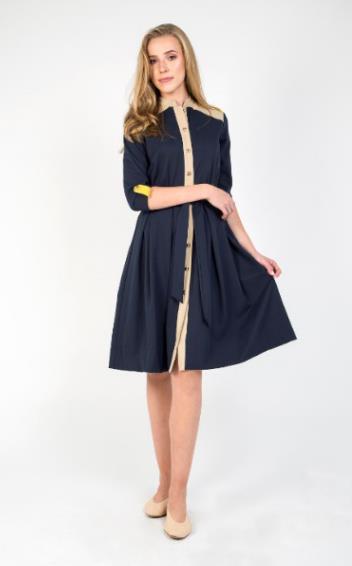 MAPLE & CLIFF SAILOR SHIRT DRESS