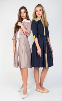 MAPLE & CLIFF SAILOR SHIRT DRESS