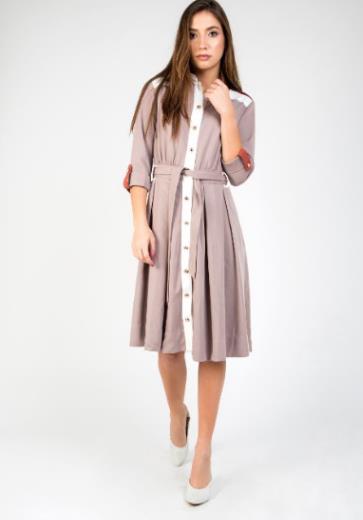 MAPLE & CLIFF SAILOR SHIRT DRESS