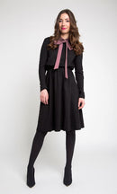 MAPLE & CLIFF FRONT BIG BOW DRESS