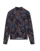 POINT PRINTED MOCK NECK TOP