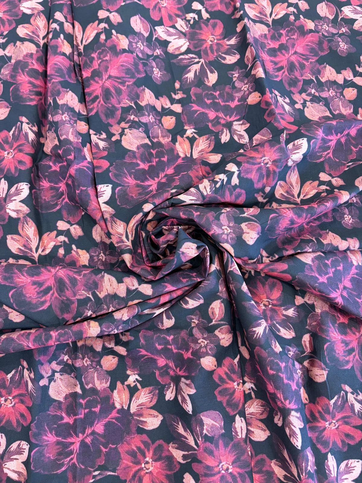 ONE SIZE / MERLOT FLORAL