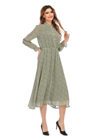 MISS FINCH BUTTONDOWN FLORAL DRESS