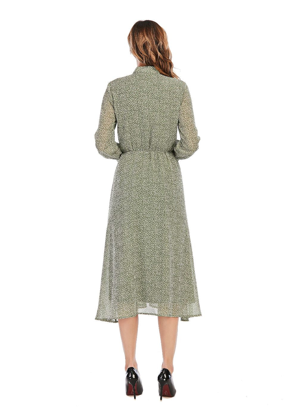 MISS FINCH BUTTONDOWN FLORAL DRESS