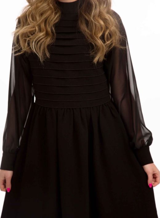 MARLOWE DRESS W TUCKED BODICE