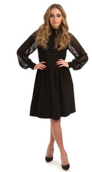 MARLOWE DRESS W TUCKED BODICE