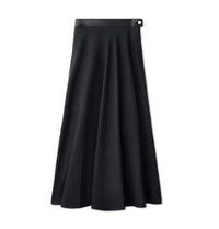 IN:05 LEATHER TRIM SKIRT