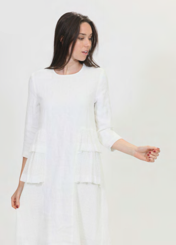 MADISON & PARK NET DETAIL MAXI DRESS