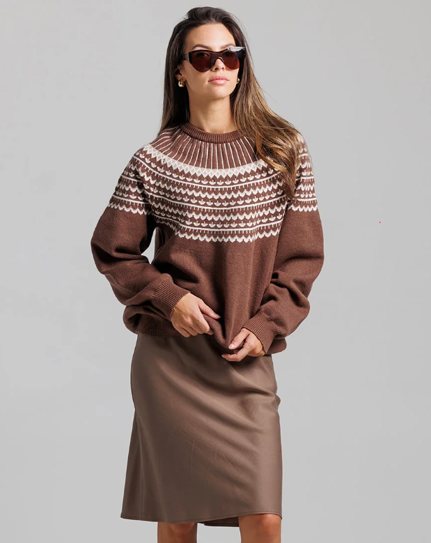 LOUP JACQUARD SWEATER