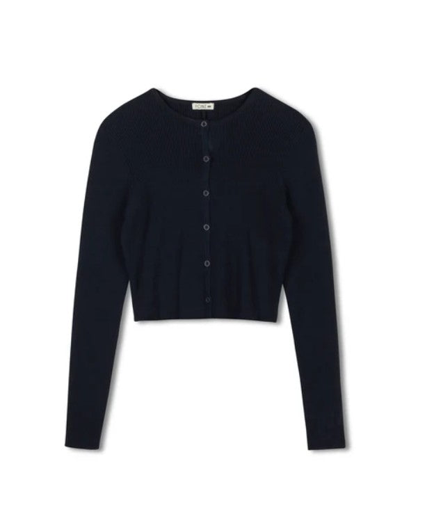 POINT KNIT CROPPED CARDI