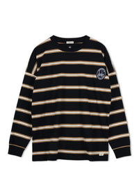 POINT STRIPED BOYFRIEND TEE