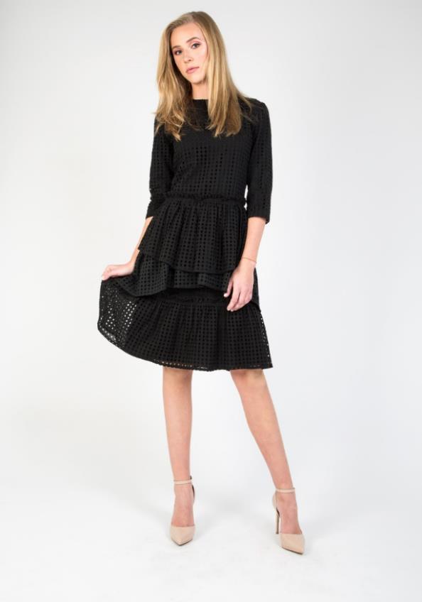 OLLY & ELIZABETH THE LAYERED HOLEPUNCH DRESS