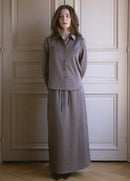 LUUM PINSTRIPED OXFORD SKIRT