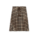 POET PLAID PLEATED SKIRT
