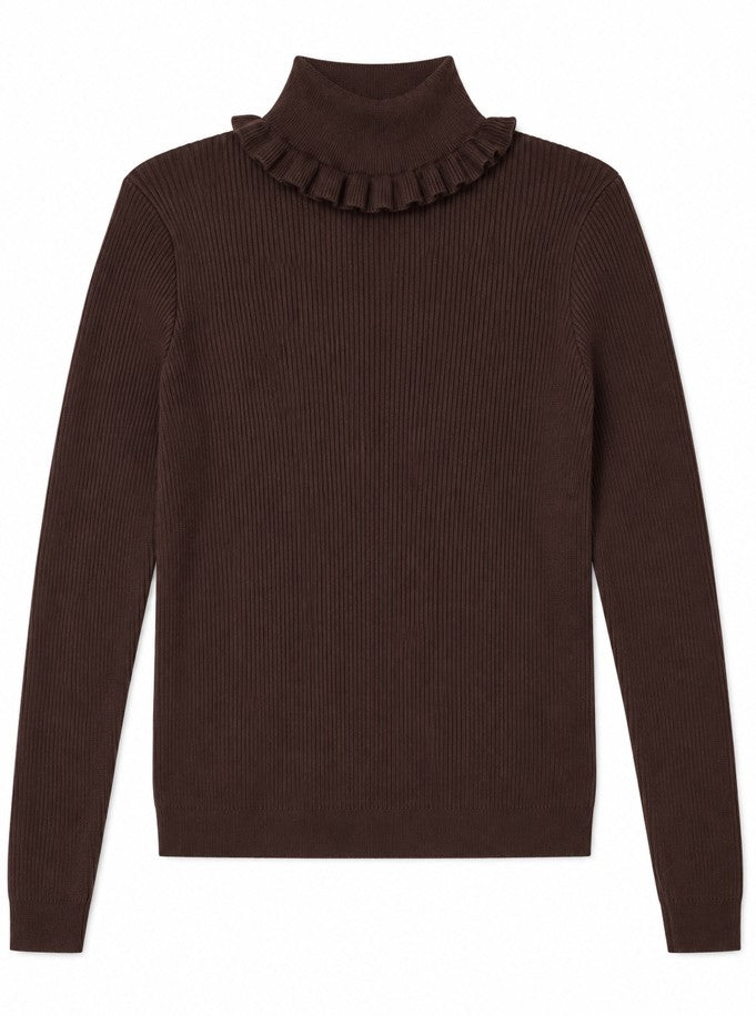 POET ROSA RIBBED TURTLENECK