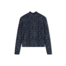 POET SELINA FLORAL MOCKNECK TOP