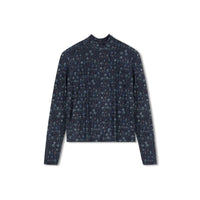 POET SELINA FLORAL MOCKNECK TOP