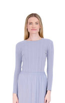PASHMINA CREWNECK RIBBED TEE