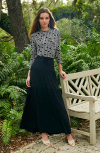 PASHMINA TIERED PRINTED SKIRT