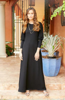 PASHMINA PUFFY SLEEVE MAXI