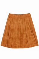 ORLY PEBBLED LEATHER SKIRT