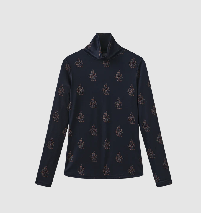 THE COLLECTIVE PEONY TURTLENECK AND JUMPER SET