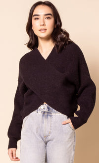 PINK MARTINI CROSS OVER SWEATER