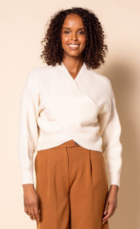 PINK MARTINI CROSS OVER SWEATER