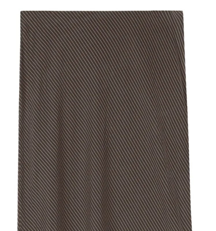 POINT BRUSHED STRAIGHT SLIP SKIRT