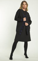 BA6 BUTTON UP CARDIGAN WITH PIPING